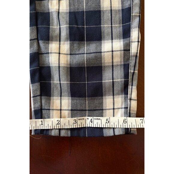 H&M Kids Navy Blue Plaid Pull-On Pajama PJ Cozy Pants Big Boys Size 8 - Picture 12 of 13